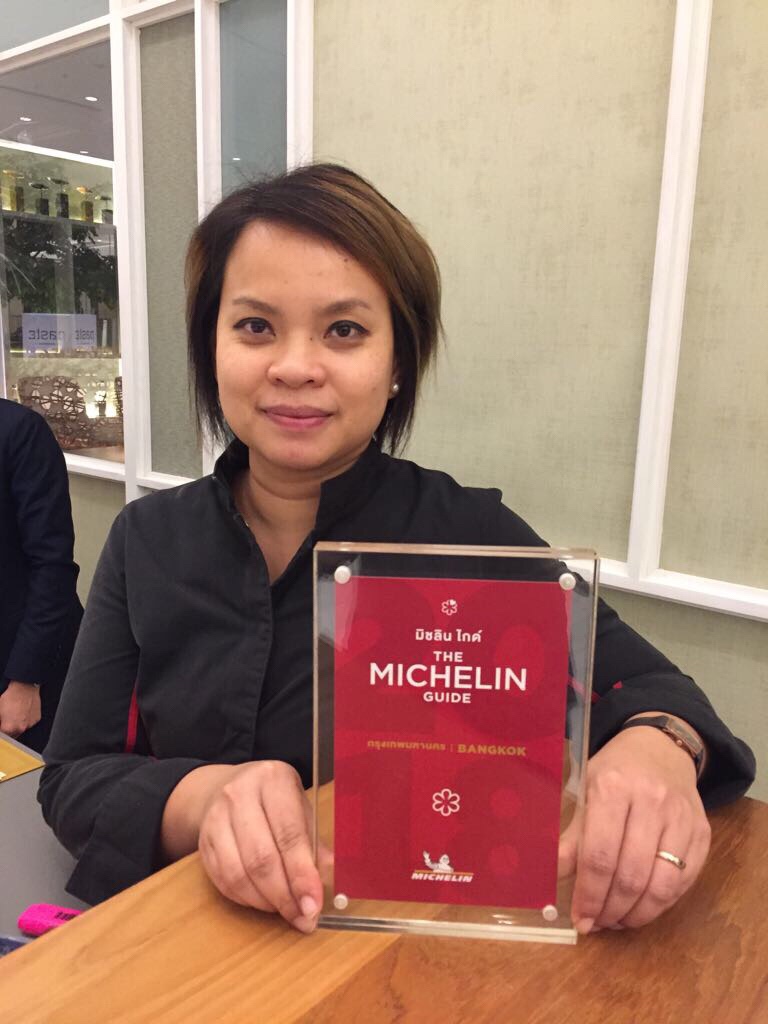 Chef Bee with her first Michelin star